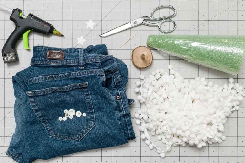 Craft supplies on a table