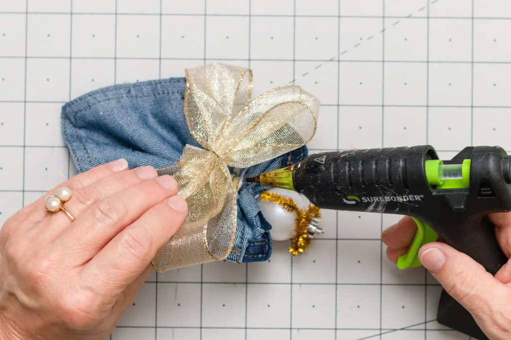 Attach wings with hot glue