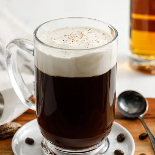 A cup of Irish Coffee