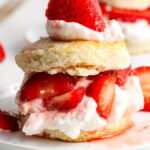 strawberry shortcake on plates