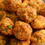 Sausage Balls on a Plate