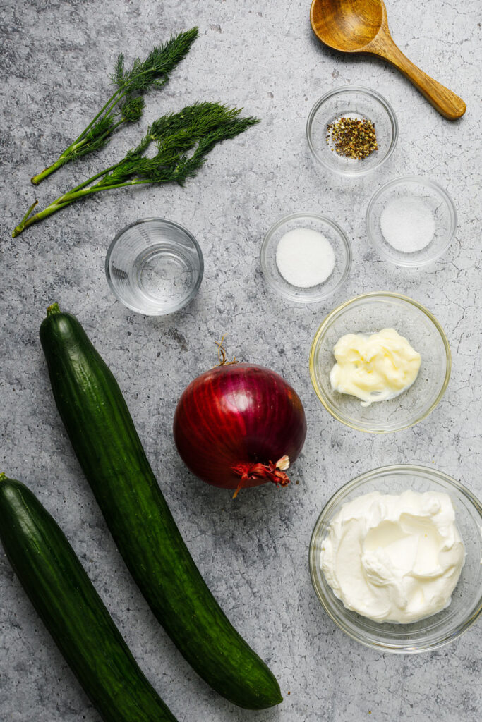 recipe ingredients on the counter 
