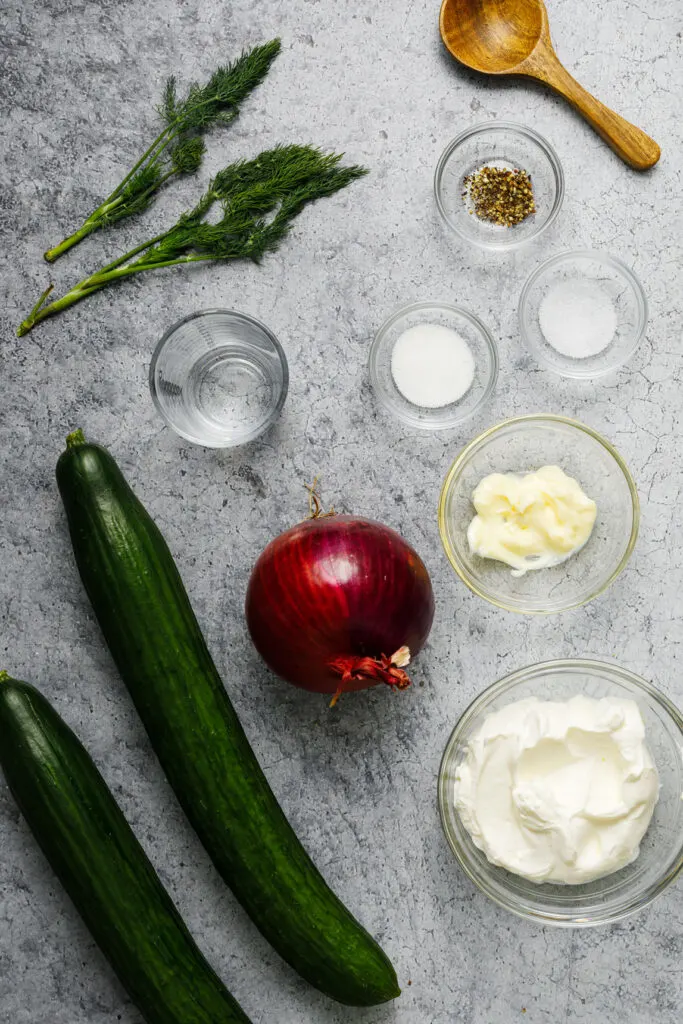 recipe ingredients on the counter