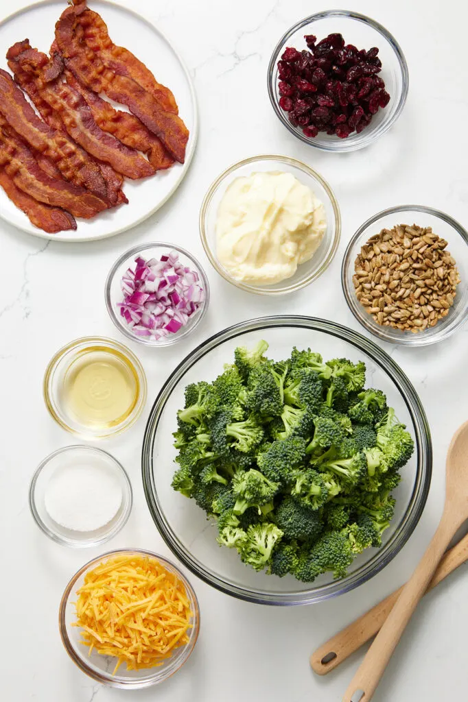 Broccoli salad ingredients