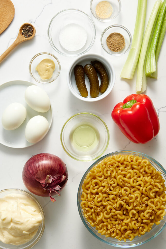 Macaroni salad ingredients