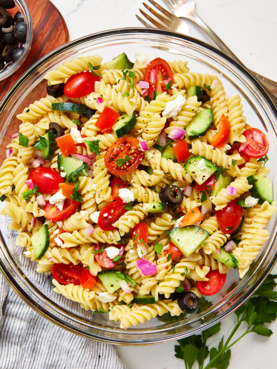 Pasta Salad in a bowl