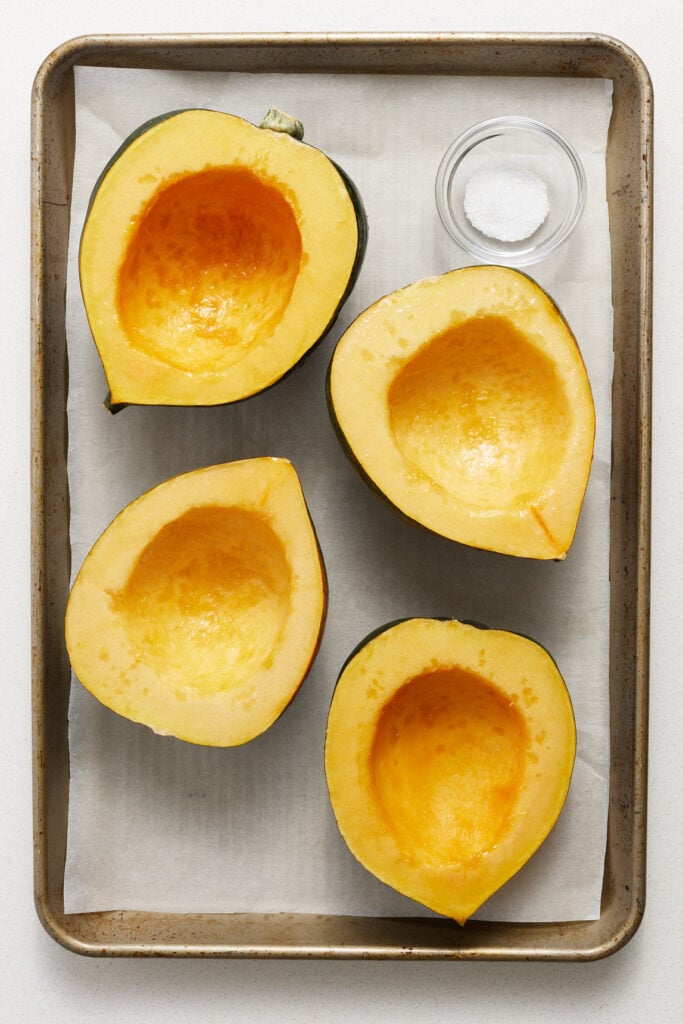 Salt and prepared squash